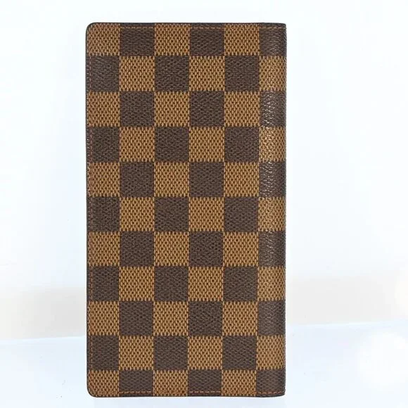 Authentic Louis Vuitton Damier Bill case Long Wallet bsj201-112925